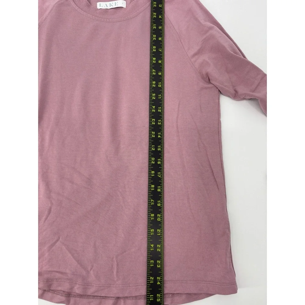 LAKE Pajama Top Long‎ Sleeve Women's Size Small Pink Loungewear